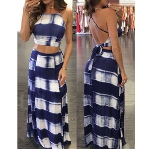 Tye Dye Maxi Skirt 2 Piece Set-Boutiquefeel